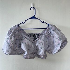 Floral Puff Sleeve Top